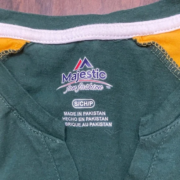 Majestic Packers Green and Gold Tee - Picture 2 of 7